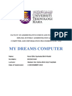 CSC134 Assigment My Dream Computer