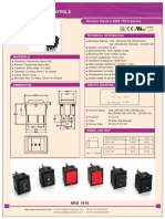 Amolectric Ontrols: Rocker Switch NRS 1610 Series