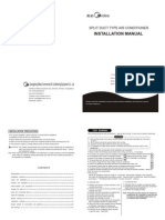 Installation Manual For 20HP Ductable Unit