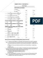 MATHEMATICS V-Summative Test