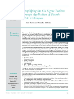 Sharma Chetiya 2009 Simplifying The Six Sigma Toolbox Through Application of Shainin Doe Techniques