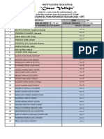 Lista de Reforzamiento 1ero A, B y C