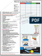 Water Rescue Incident Organizational Board Back