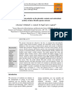 Polarity Relation of Anthocyanins