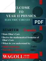 Y11 Electricity WK 11