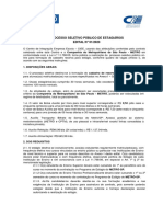 Edital 01.2023 - Companhia Do Metropolitano de São Paulo - METRÔ