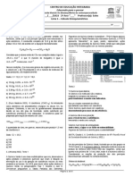 Lista 5 - Cálculo Estequiométrico