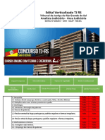 Edital Verticalizado TJRS Analista Judiciário