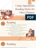 Using Appropriate Reading Styles