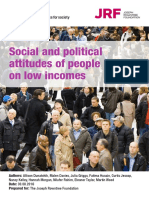 Social and Political Attitudes of People On Low Incomes