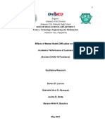 ACADEMIC EFFECTS OF MENTAL HEALTH DIFFICULTIES OF SENIOR HIGH SCHOOL STUDENTS AMIDST COVID19 PANDEMIC Revised 1