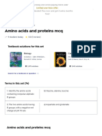 Amino Acids and Proteins MCQ Flashcards - Quizlet