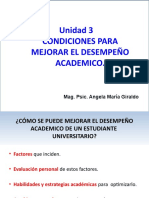 Condiciones para Mejorar El Desarrollo Académico