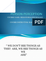 Person Perception