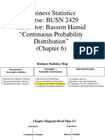 BUSN 2429 Chapter 6 Continuous Probability Distribution - S