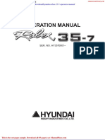 Hyundai Robex 35 7 Operators Manual