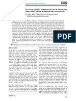 Sugar Sweetened Beverages: Factors Affecting Consumption and Level of Awareness On Its Effects To Health Among Nursing Students of Mindanao State University-Sulu