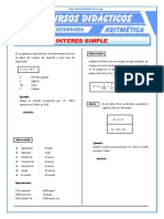 Problemas de Interes Simple para Cuarto de Secundaria