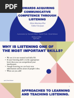 Towards Acquiring Communicative Competence Through Listening Autosaved