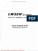 XCMG Lw321f Instruction Manual