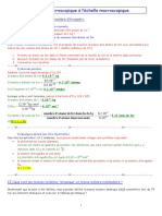 De L'échelle Microscopique À L'échelle Macroscopique.: I) Définitions de La Mole Et Du Nombre D'avogadro