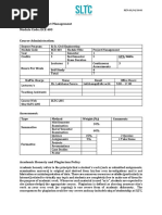 SLTC - Module - Outline - Template - ECE 403 - Project Management - Batch 6