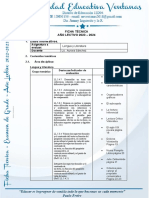 FICHA TÉCNICA Lengua y Literatura