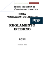 Reglamento Interno Ceba Corazon de Jesus