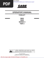 Case Forklift G Series 3 Forklift Operators Manual