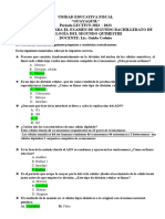 Cuestionarios de Biología para Examen Del Segundo Quimestre 2do Bach 2022