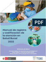 Manual de Registro y Codificación de La Atención en Salud Bucal