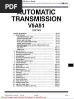 Mitsubishi Automatic Transmission 5a51 Service Manual