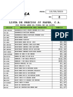 Lista de Precios B en $ Al 10-05-2023