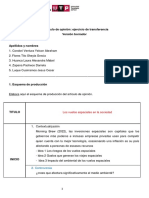 S13Virtual - El Artículo de Opinión - Ejercicio de Transferencia - Final