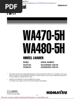 Komatsu Wa470 480 5h Shop Manual Part 1