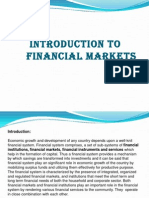 Introduction To Financial Markets