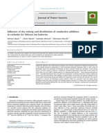 Influence of Dry Mixing and Distribution of Conductive Additives in Cathodes For Lithium Ion Batteries