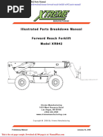 Xtreme Forward Reach Forklift Xr842 Parts Manual