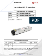 2.5G 1390nm 80km SFP Transceiver