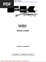 Fiat Kobelco w80 Wheel Loader Technical Handbook