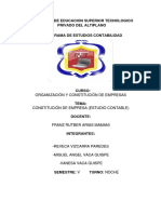 Constitucion de Estudio Contable