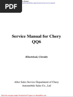 Chery Qq6 Electrical Circuit Service Manual