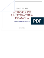 Del Río, A. Historia de La Literatura Española, Vol. I y II