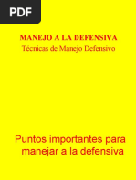 Manejo A La Defensiva-Ii