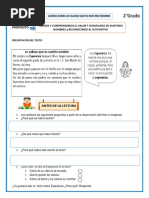 Ficha Leemos Sobre Lo Valioso Que Es Nuestro Nombre 2grado RP