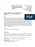 (EUA 2022) Do Amenities and Economic Factors Affect Migration Empirical Evidence From Indonesian Cities