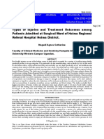 Types of Injuries and Treatment Outcomes Among Patients Admitted at Surgical Ward of Hoima Regional Referal Hospital Hoima District.