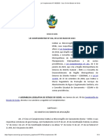 Lei Complementar #182 - 2023 - Casa Civil Do Estado de Goiás