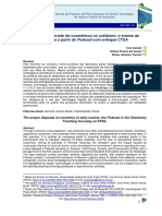 O Descarte Correto de Cosméticos No Cotidiano o Ensino de Química A Partir de Podcast Com Enfoque CTSA