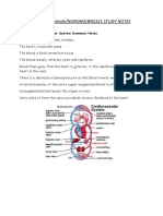 Cardiovascular-System NURSING BNS321 STUDY DIAGRAM AND NOTES